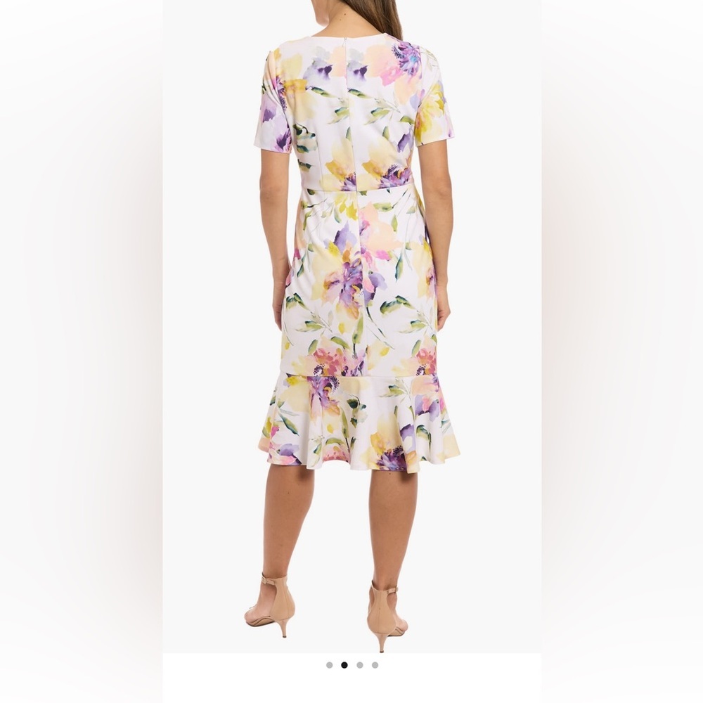 London Times Floral Twist Front dress NWT - Picture 2 of 4